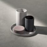 Cylindrical 陶瓷置物盤（麻灰）