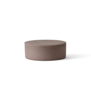 Cylindrical 陶瓷置物盒 - 裸棕
