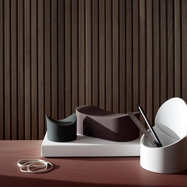 Phold 柔軟置物盒（長、麻灰）