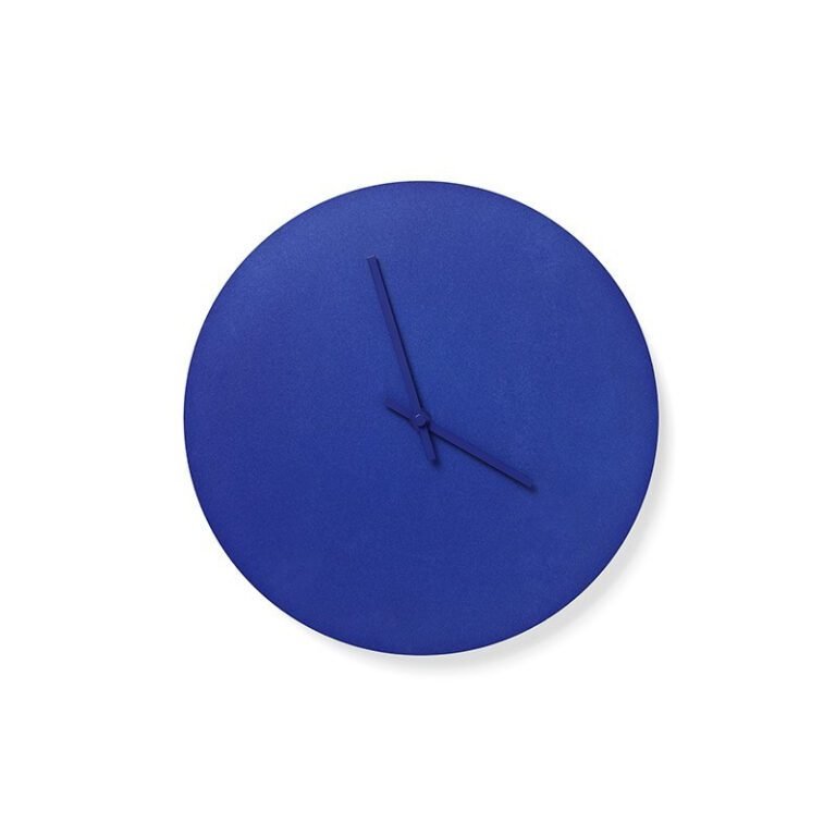 Norm 極簡金屬掛鐘 - 夜藍
