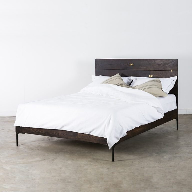 Kulu 焦燻橡木床架