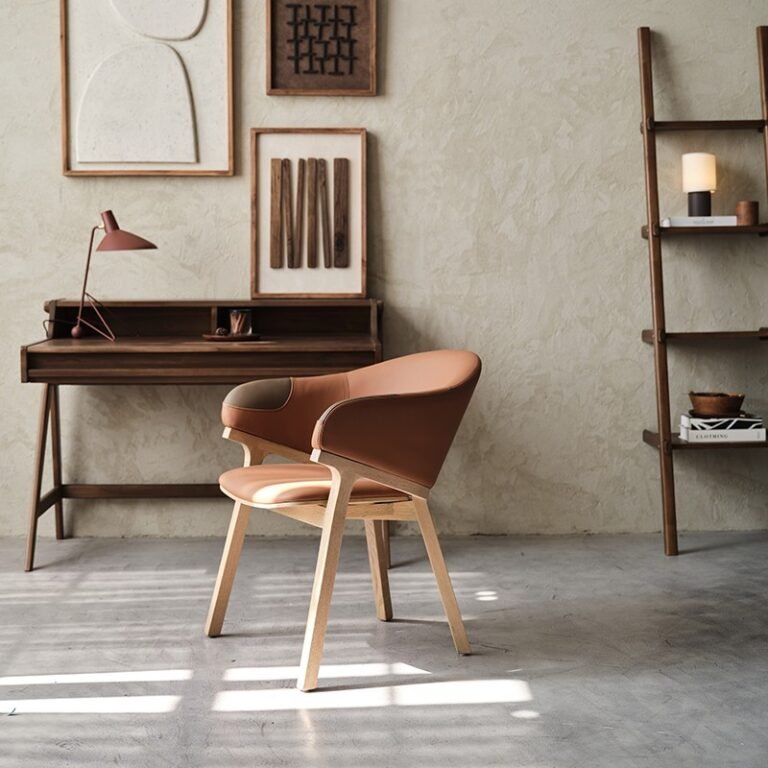 Patch 皮革橡木座椅