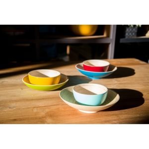 Natural Bamboo Dish with foot